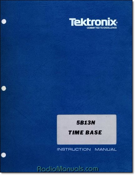 Tektronix 5B13N Manual Tektronix 5B13N Manual